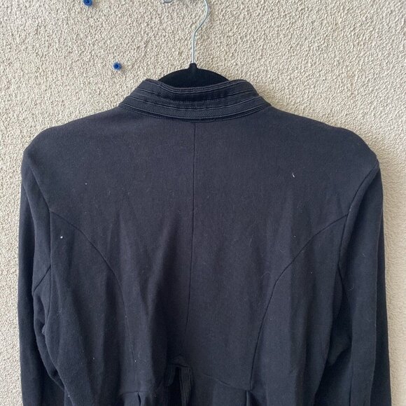 TORRID Womens Black Military Jacket Black Embellished Zip Front Size 0 - Picture 8 of 12